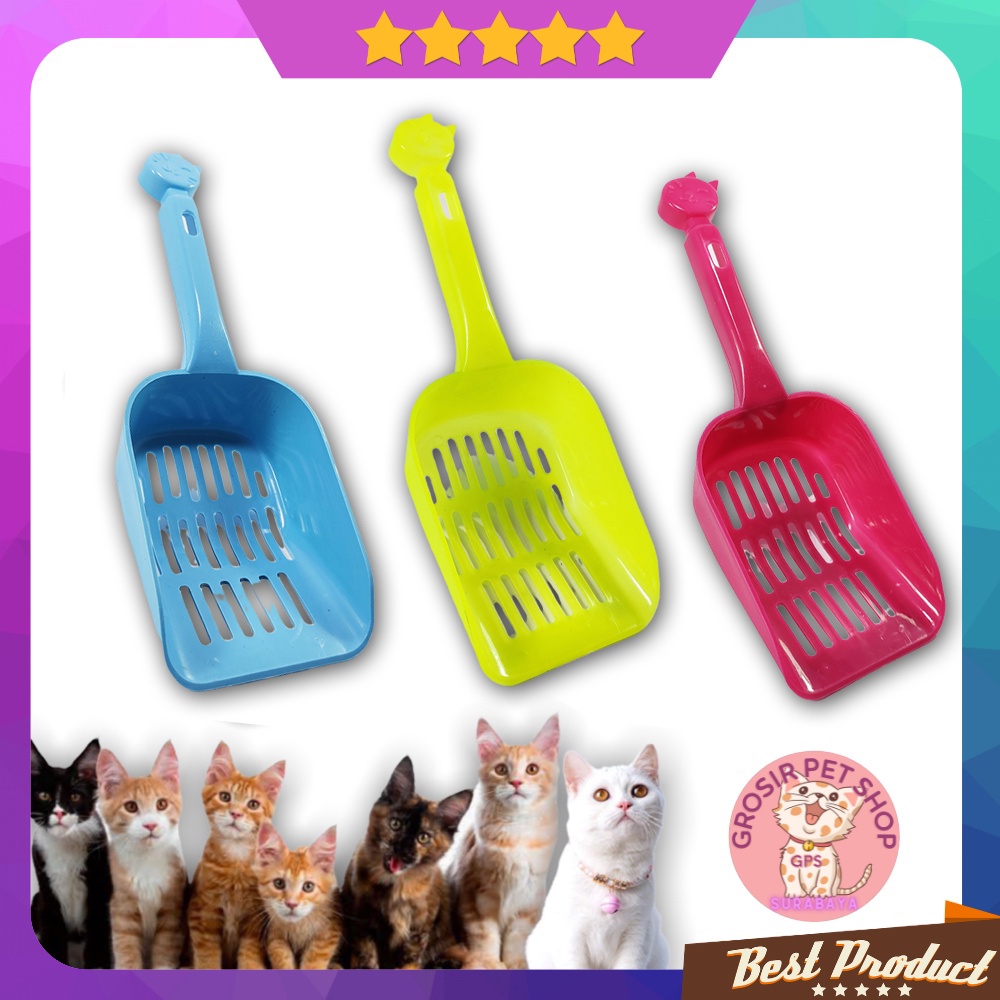 Sekop Serokan Pasir Ukuran Kecil / Penyaring pasir kucing