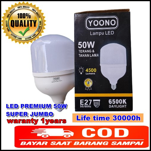 Lampu Led YOONO 50W PREMIUM