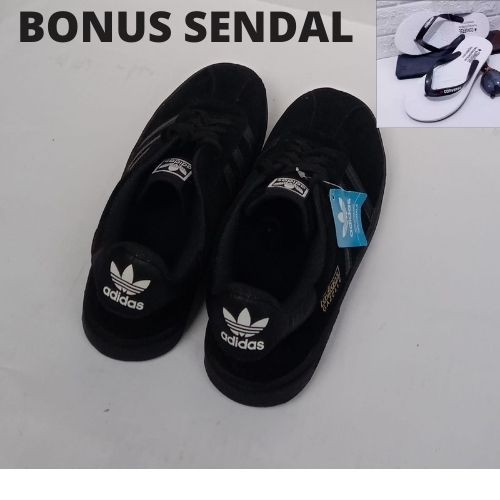 Adidas Sepatu sneakers Pria wanita Casual Terbaru Adidas Gazelle kekinian adidas Hitam polos Grade Ori