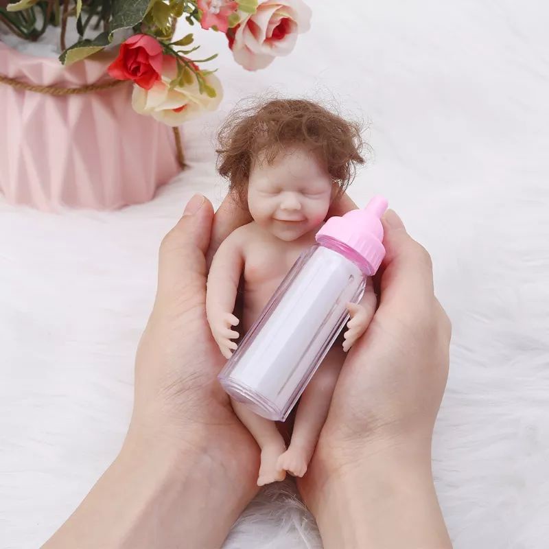 New! Miniatur Reborn Doll Boneka Mini Full Silikon Lentur Realistis