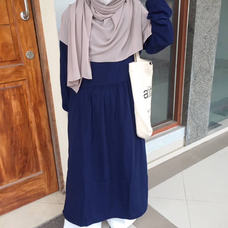 NUNA MIDI DRESS / Tunik / Korean Dress / Basic Dress / Midi Dress