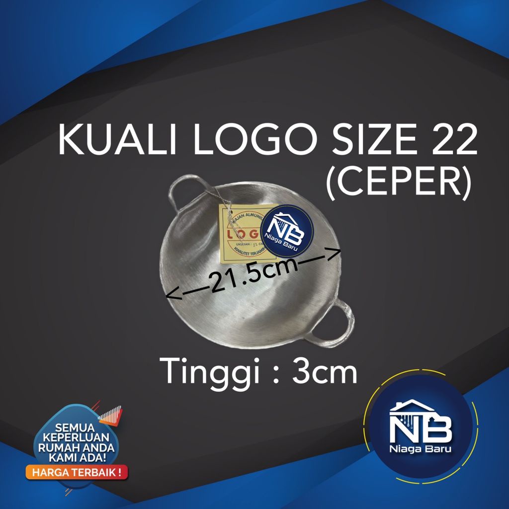 Jual Murah Kuali Wajan Logo 22 Cm Aluminium 9kn3OnUrDgGYN
