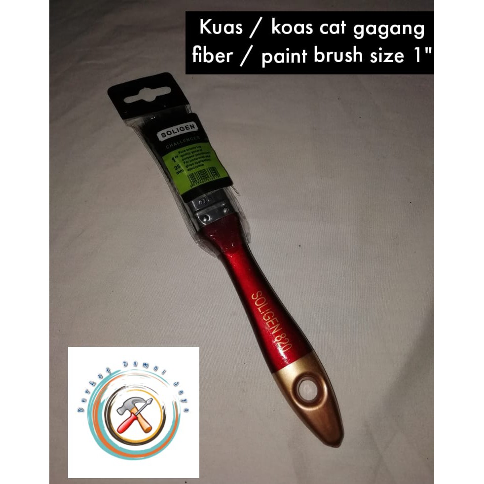 

kuas cat homecare / black brush / gagang fiber / paint brush size 1
