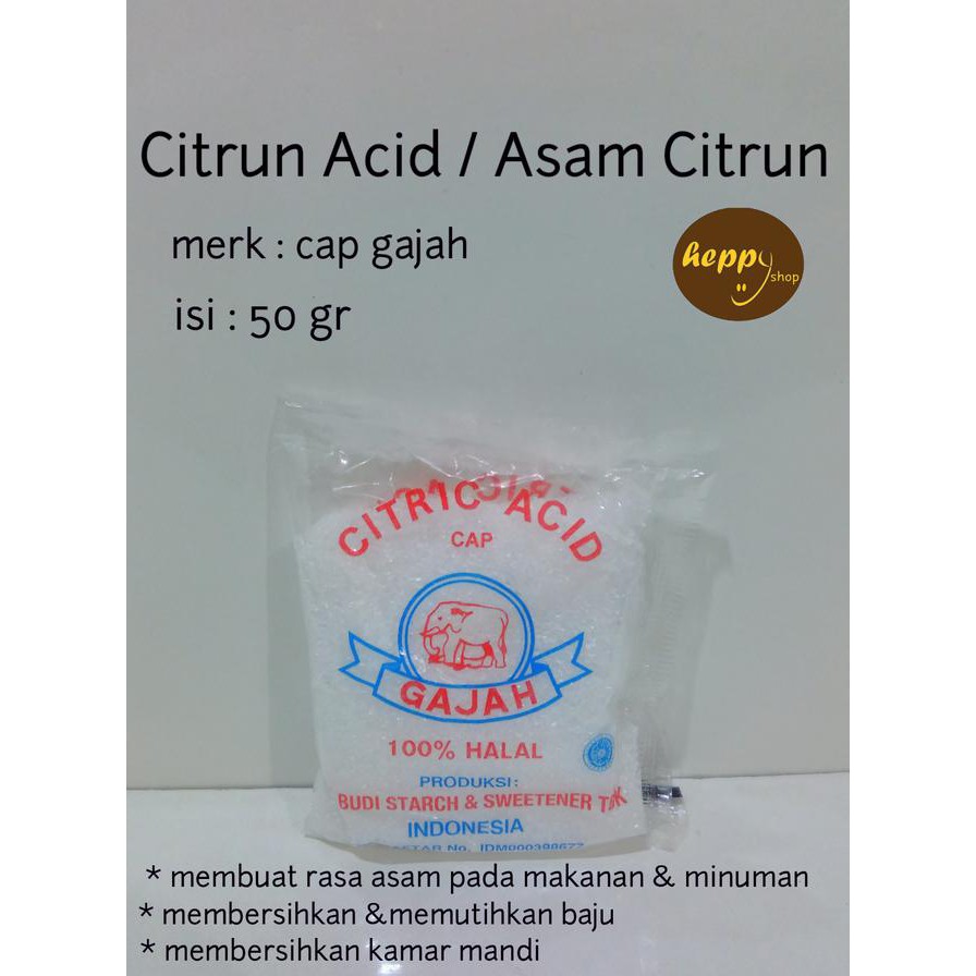 Harga Asam Citrun, Citrun Acid, Citric Acid Qr0436