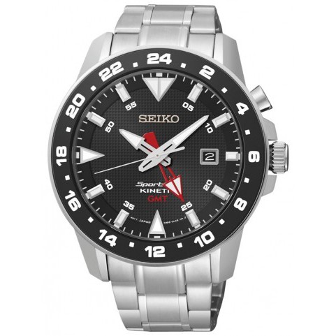 JAM TANGAN PRIA SEIKO SPORTURA KINETIC GMT SUN015P1