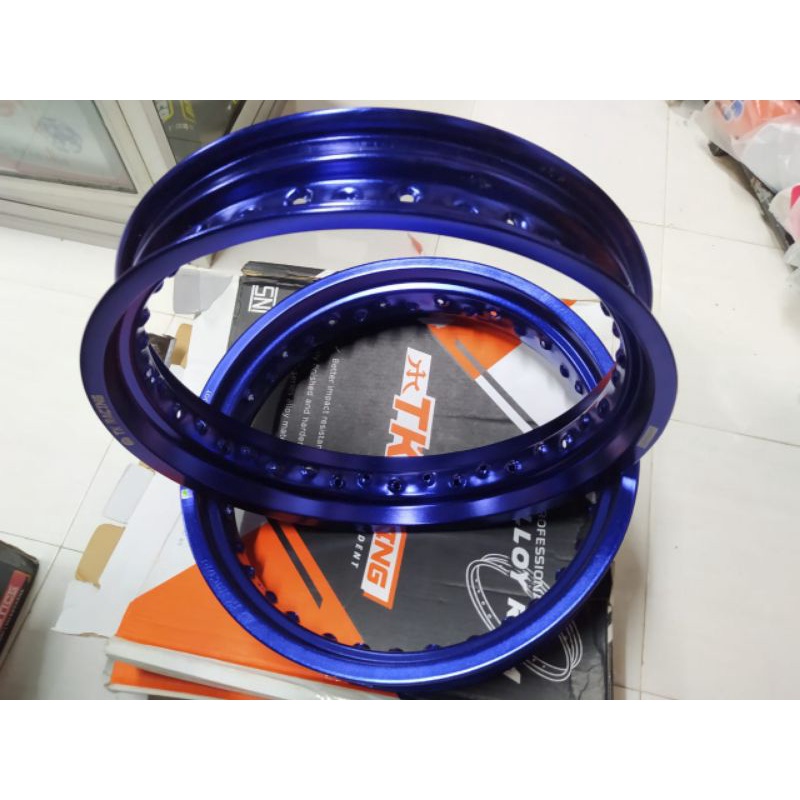 Velg TK Bright biru lebar 300 350 velg tk supermoto klx dtracker crf wr