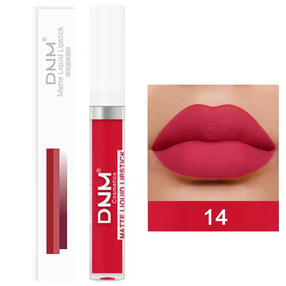 DNM Matte Liquid Lipstick 19 Warna Waterproof and Long Lasting