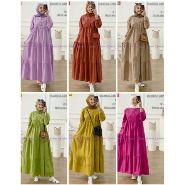 karina midi jumbo/dress jumbo/gamis polos/ld 120 fashion wanita terbaru/kirania midi jumbo terbaru
