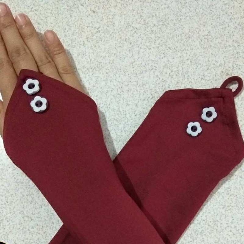 [HUSNA HIJAB] Handsock Ring 2 Kancing / Hensok Kancing