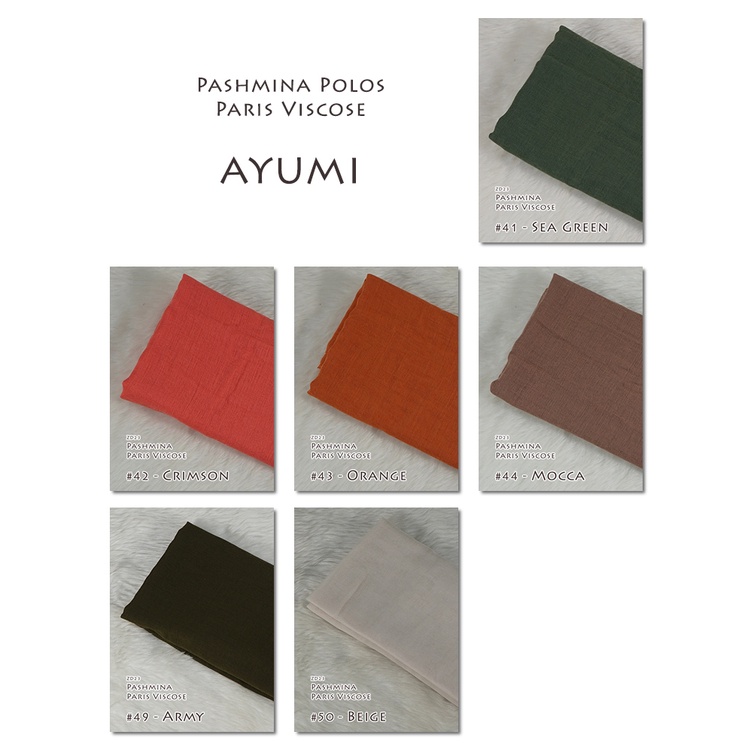 Pashmina Polos Paris Viscose - AYUMI by Luulu Scarf-4