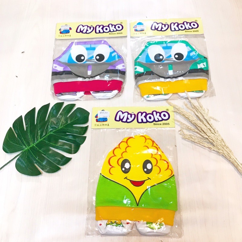 TOPI BAYI DAN SARUNG TANGAN KAKI BAYI KARAKTER