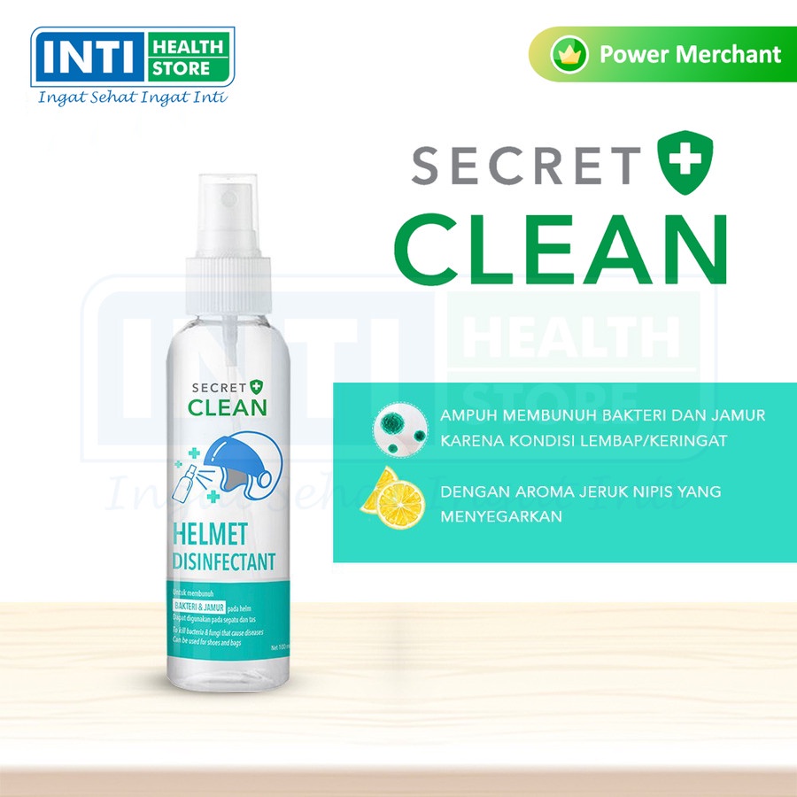 Secret Clean | Helmet Disinfectan 100 ml | Desifektan Helm Spray