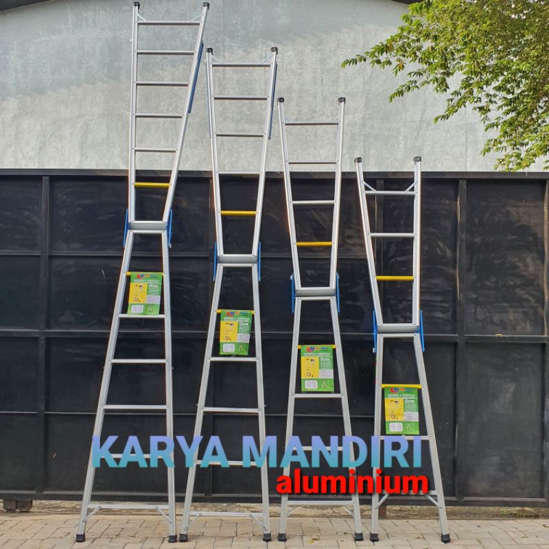 Tangga Lipat Aluminium Ladder Ukuran 1,25 Meter / 125 Cm
