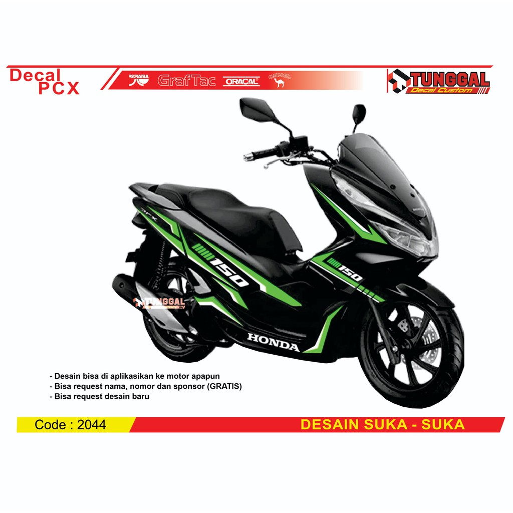 Decal pcx stiker motor full body desain bebas bisa request sesuka hati