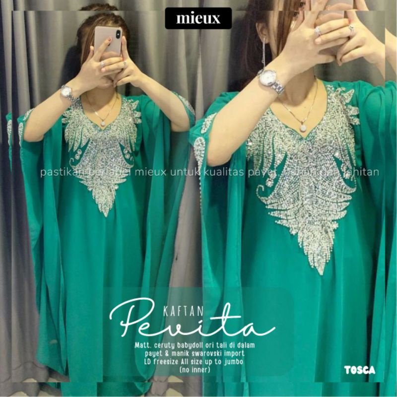 kaftan ceruty  ORI MIEUX kaftan Asmirandah ORI MIEUX