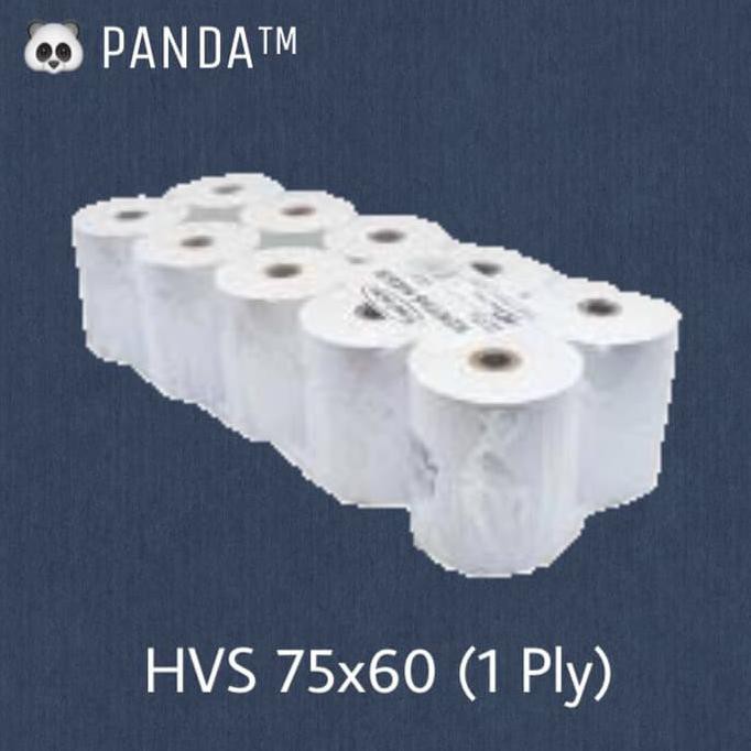 

KERTAS HVS STRUK KASIR PANDA 75x60mm PAPER ROLL (1 Ply) Isi 10 Roll