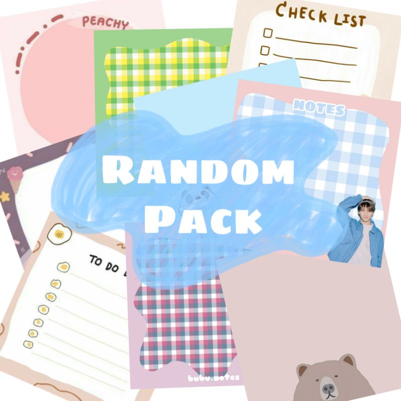 

Memopad Random Pack : Kertas Notes Memo Paper Sticky Notes