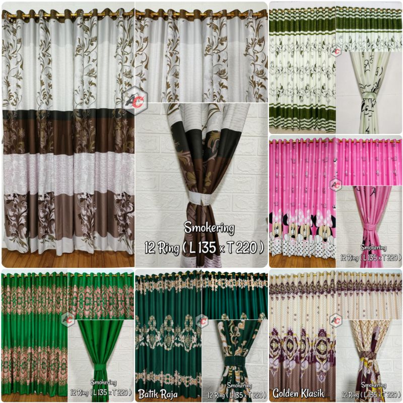 Gorden jendela pintu kamar minimalis