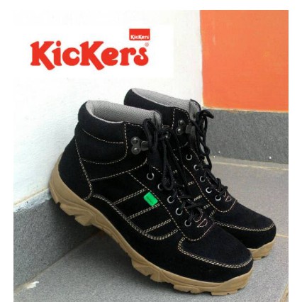 Sepatu Pria Boots Kulit Sapi Asli Garut Merk Adidas