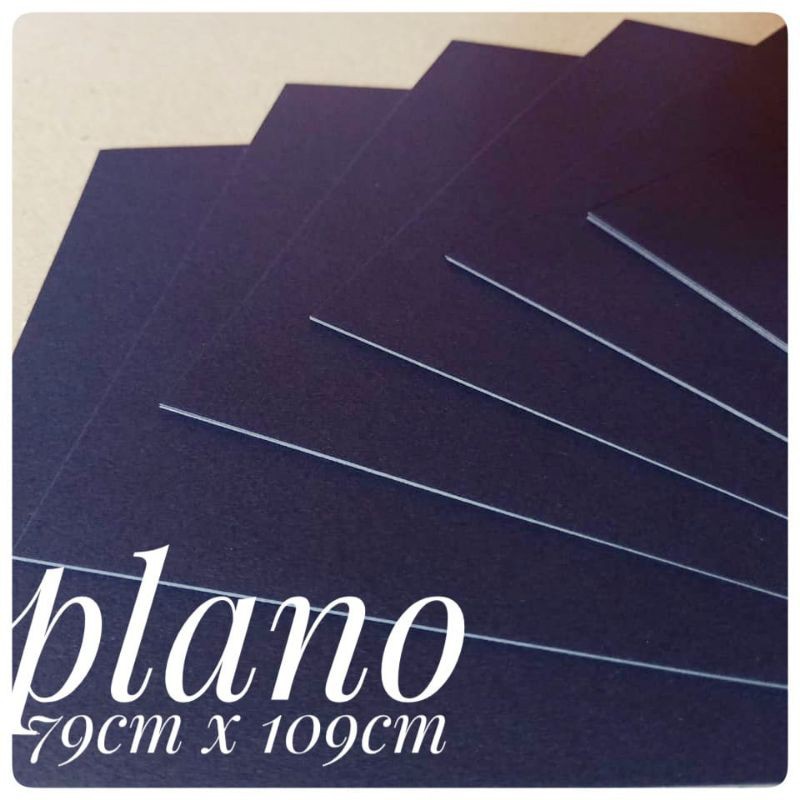 

KERTAS KARTON HITAM / ASTER BLACK 190 GR UK PLANO / 79 CM X 48,3 CM ( ISI 10 LEMBAR )