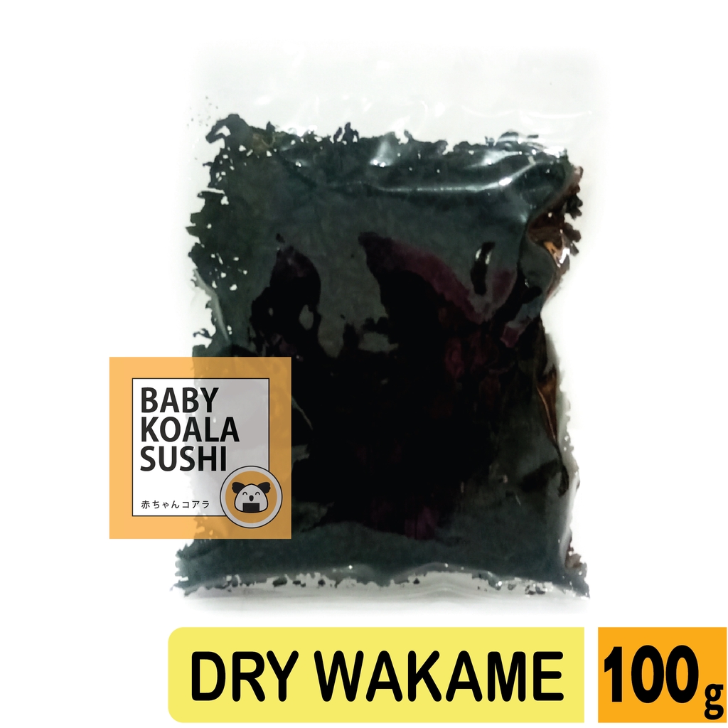 DRY WAKAME Rumput Laut Kering 100 g │ Dried Cut Wakame Import for Miso Sup Ramen Udon