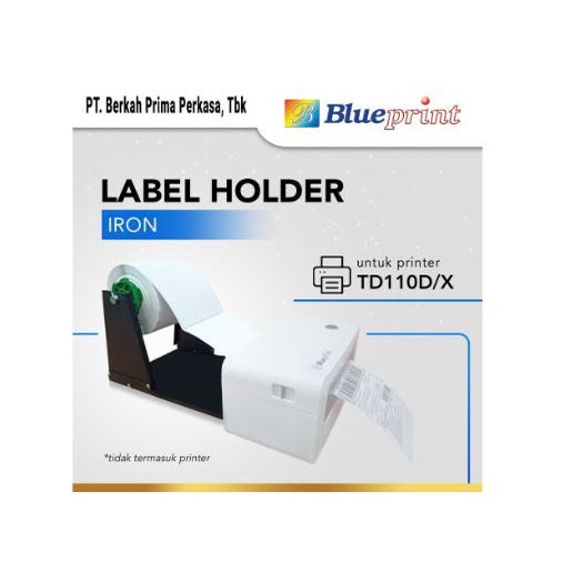 Holder printer resi label barcode sticker roll external blueprint metal iron besi 2in1