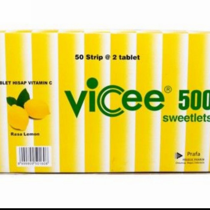 VICEE 1 BOX isi 100 TABLET VITAMIN C 500 MG