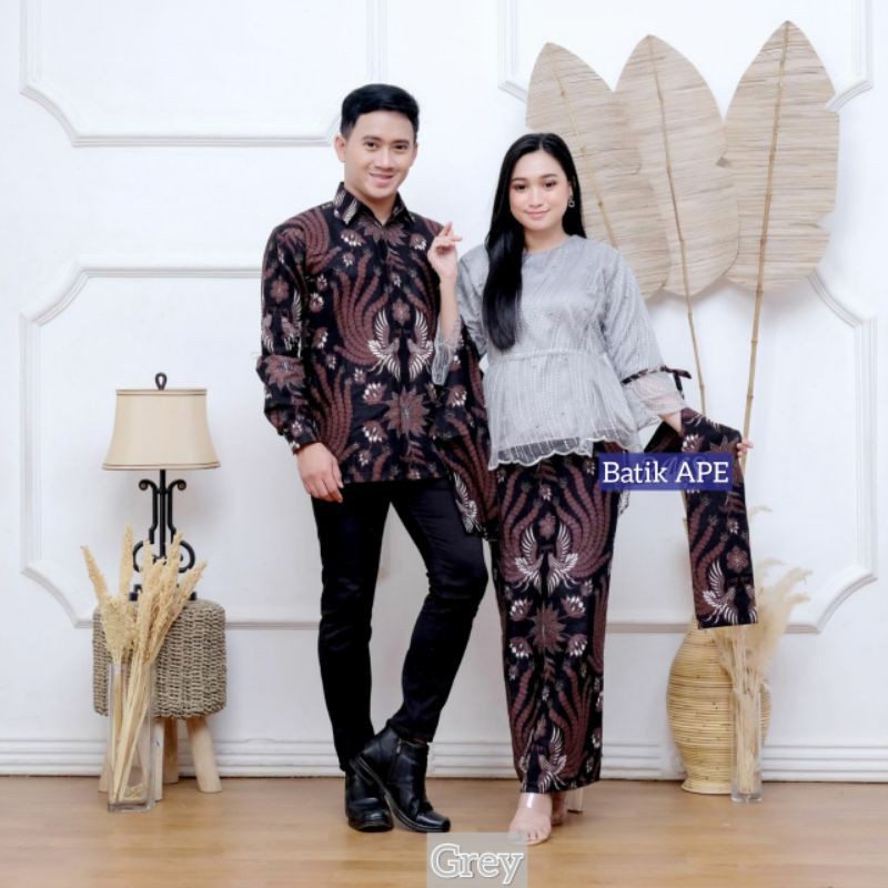 SARIMBIT KEBAYA JUMBO 3L MAURA COUPLE SANIA RUFFLE RNB BROKAT TILE ORIGINAL NDORO JOWI MODERN MURAH