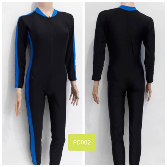 Baju Renang Panjang Pria Wanita Unisex ukuran Jumbo / Big Size 3L / XXXL Model Diving Panjang