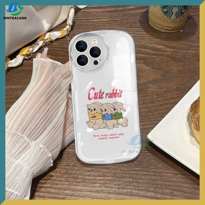 Case Bahan TPU Motif Kelinci Untuk IPhone 11 11 Pro 11 Pro MAX 12 12 Pro 12 Pro MAX X XR XS MAX 6 6S 7 8 Plus SE 2020