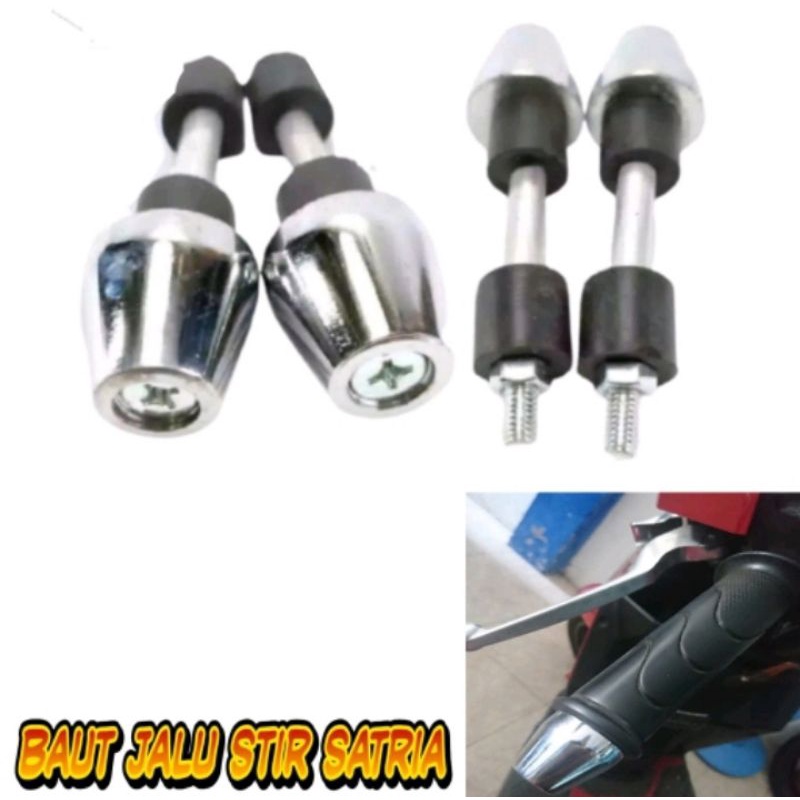 Jalu stang satria fu besi crom sepasang model original