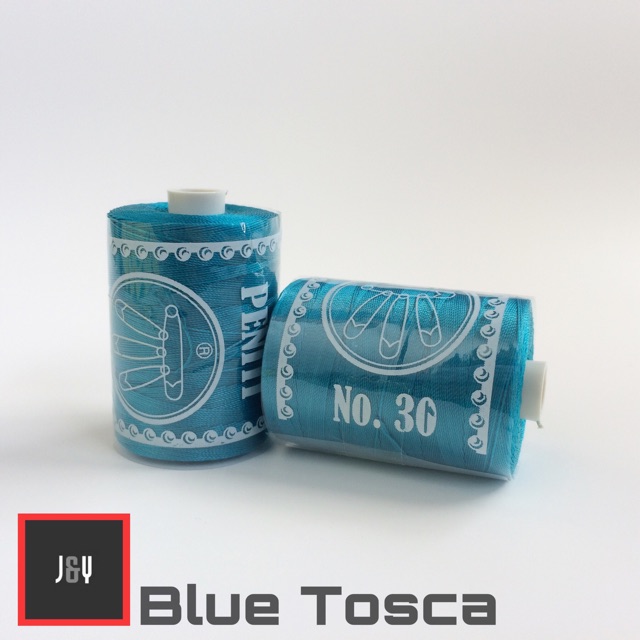 Benang Nylon no.30 cap peniti Blue tosca