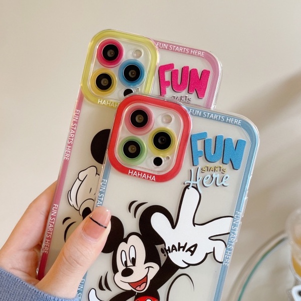 Soft Case Silikon TPU Transparan Motif Tikus Cover IPhone 12 13 SE 6 6S 7 8 Plus X XS XR 11 Pro Max