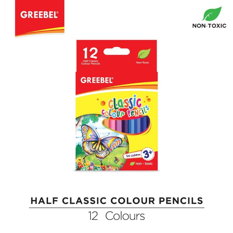 

Half Classic Colour Pencils 12 Colours