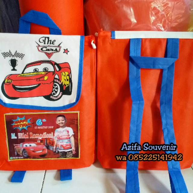 

TAS GENDONG/ RANSEL KARTUN Souvenir Ulang Tahun / Goodie Bag Ultah Anak Murah pake FOTO