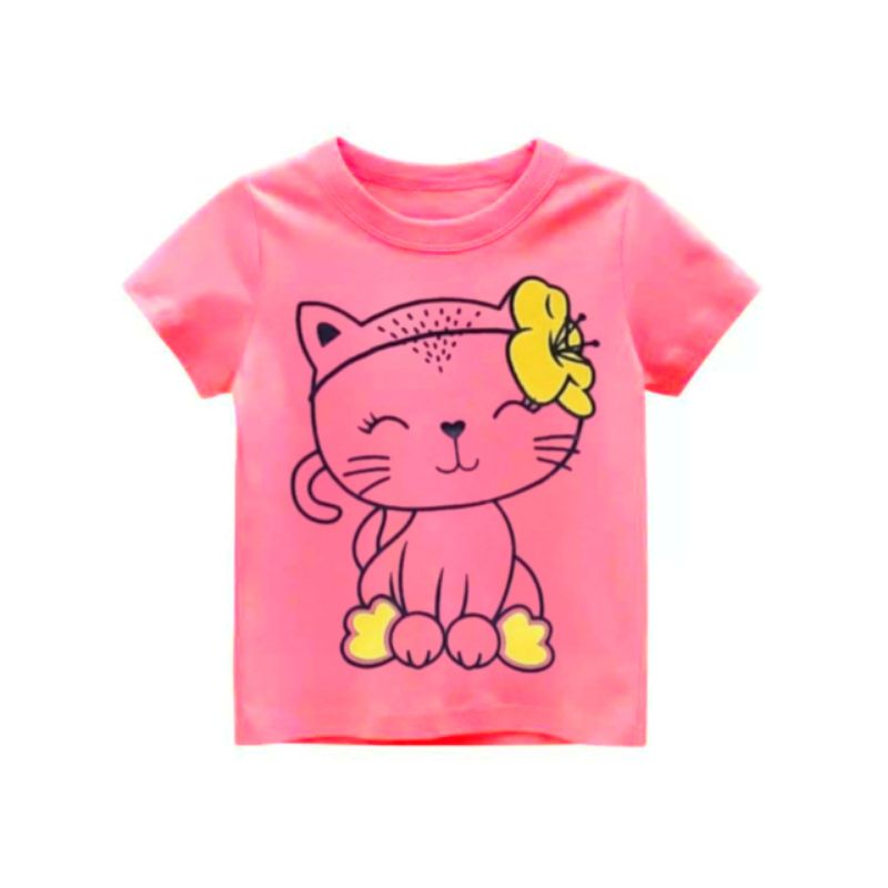 kaos anak perempuan motif micki/ kaos lucu anak perempuan 1-10th