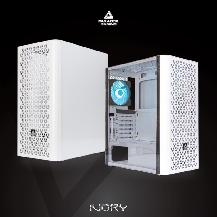 Casing PC Gaming Paradox Ivory Free 1Fan RGB