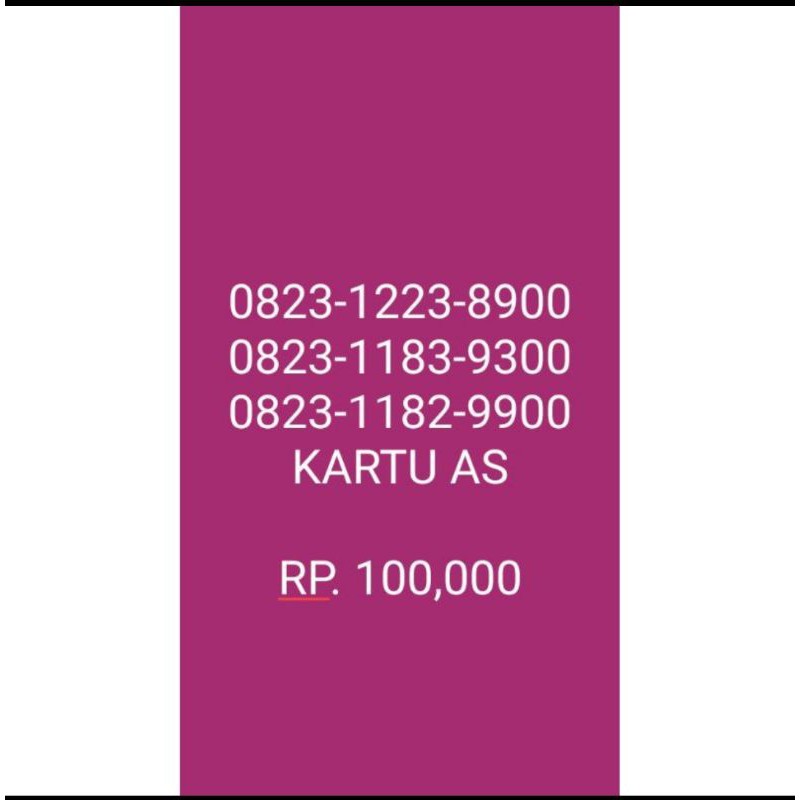 PERDANA AS CANTIK SUPER :  AS RIBUAN, AS EKOR RIBUAN, AS 8900, 9300, 9900