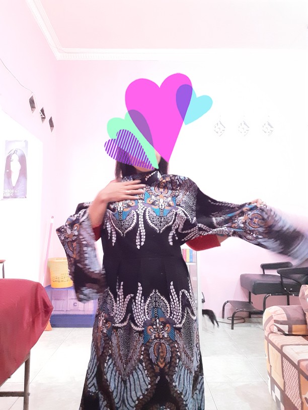 Batik Couple Keluarga Sania Ruffle Ori Ndoro Jowi Dnt Motif Madu Termurah Di Shopee