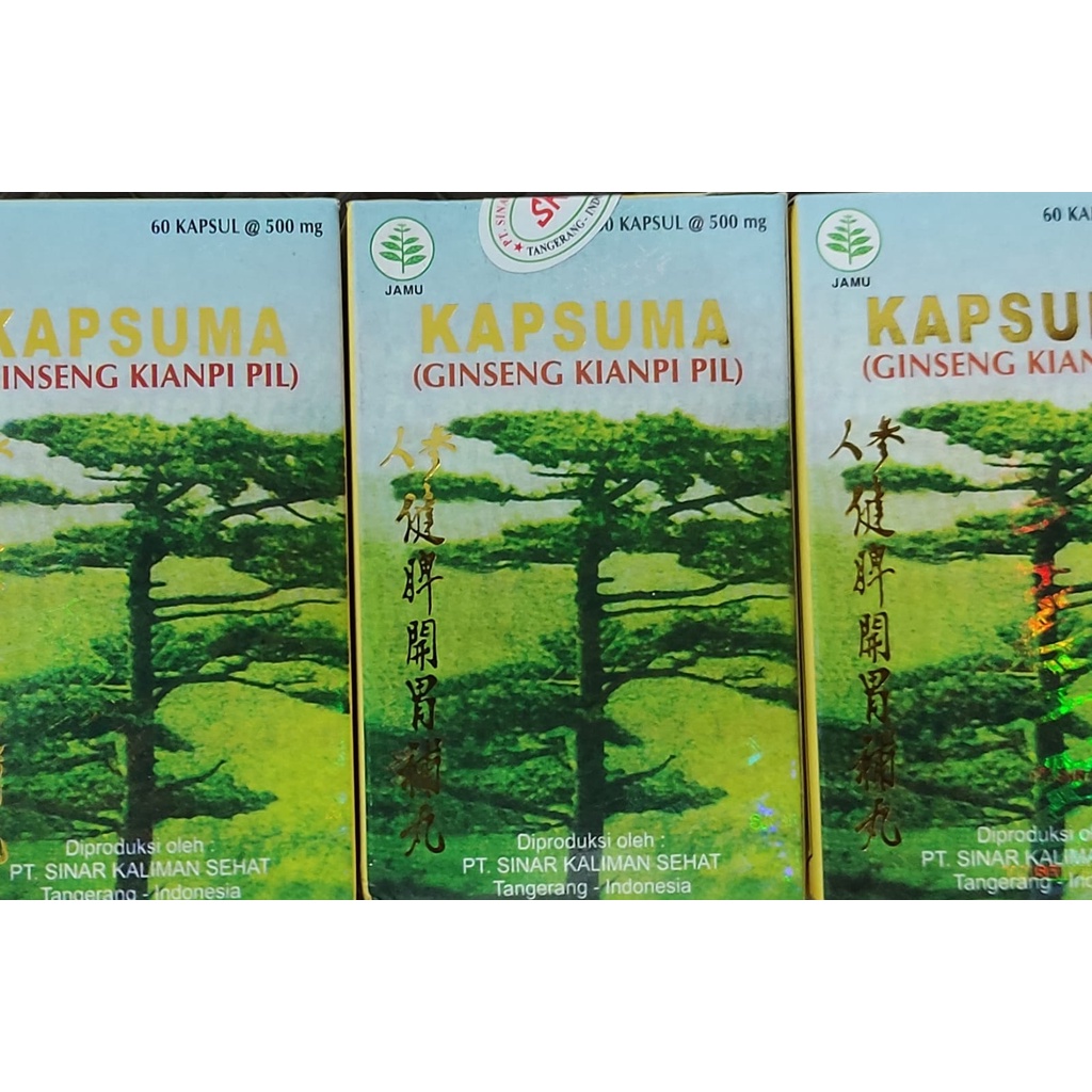 Kapsuma Ginseng Kianpi Pil 60 Kapsul / Izin BPOM / Menambah Nafsu Makan / Atasi Perut Kembung Mual