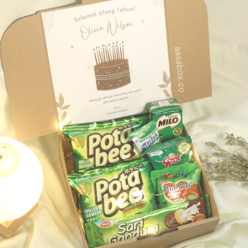 

HAMPERS SNACK / SNACK BOX / GIFT BOX / HAMPERS WISUDA / HAMPERS ULTAH / SOUVENIR ULTAH ANAK / HAMPERS SNACK SEMPRO / HAMPERS SNACK WISUDA ULTAH / KADO ULTAH / HADIAH WISUDA