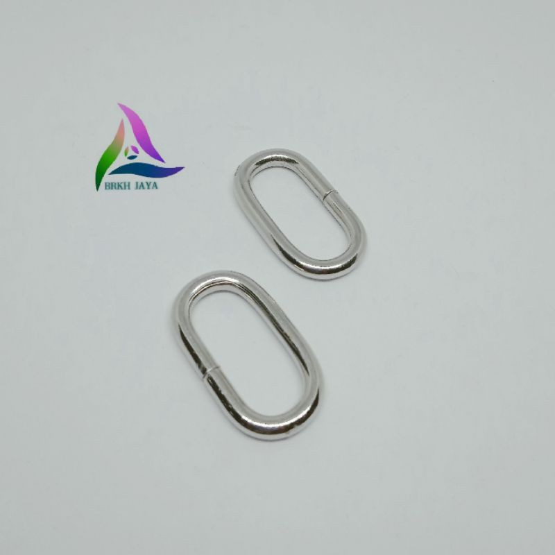 Ring Oval Tas Ukuran 2.5 Cm Nikel