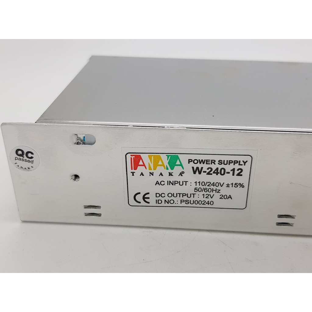 Power Supply Jaring ( Adaptor) Merk TANAKA 12V 20A garansi 1 tahun