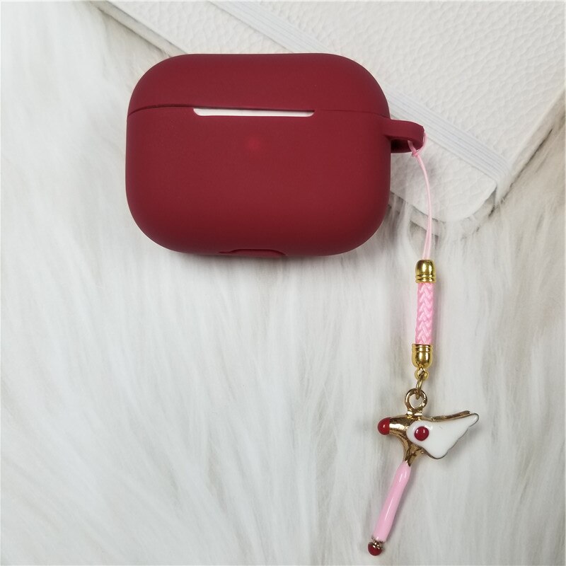 Casing Silikon Kompatibel Untuk Airpods Pro Bluetooth Earphone Case Box Soft Cover Dengan Charm Mewah