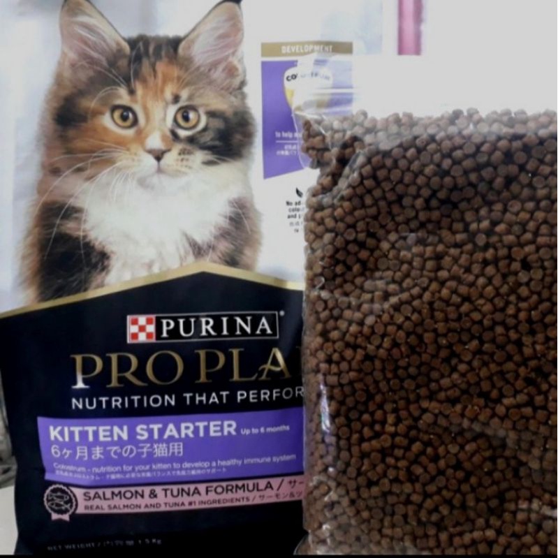 Proplan Kitten Salmon repack 1kg - makanan kucing kering