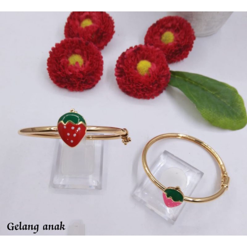 Rsdj85. Gelang tangan anak-anak xuping lapis emas ukuran 5 cm