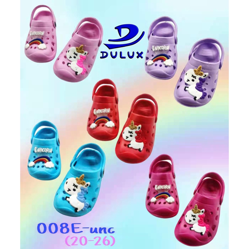 Habenkids Sandal Sepatu Anak Kecil, Sandal Bayi Baim Karakter Unicorn, Sendal Anak Bayi Laki Perempuan 008UNC