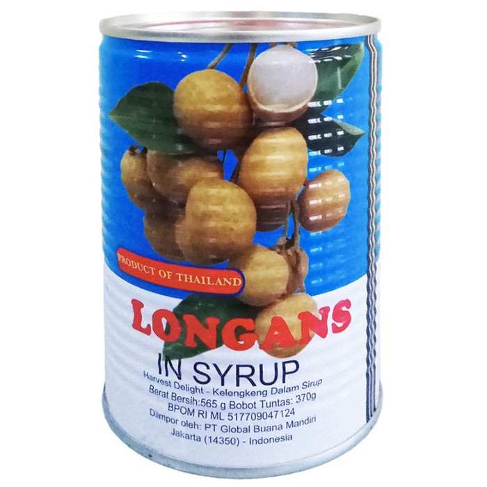 

Kalengbuah- Harvest Delight Longans In Syrup 565Gr -Buah-Kaleng.