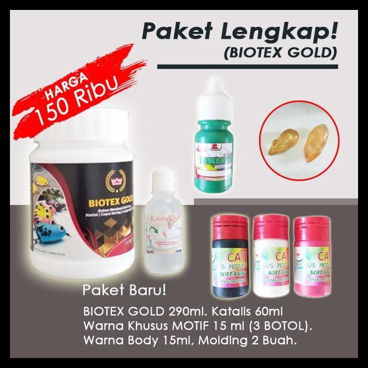 MURAH PAKET Latex Cair Bikin Umpan Soft Frog BIOTEX GOLD