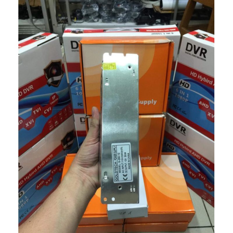 POWER SUPPLY 12V 20A JARING/POWER CCTV